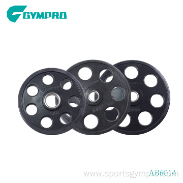 fitness rubber coated weight plate